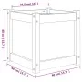 Jardinera madera maciza de abeto Douglas 40x40x40 cm de , Maceteros y jardineras - Ref: Foro24-837410, Precio: 36,82 €, Descu...