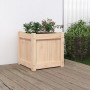 Jardinera madera maciza de pino 40x40x40 cm de , Maceteros y jardineras - Ref: Foro24-837404, Precio: 39,19 €, Descuento: %