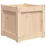 Jardinera madera maciza de pino 40x40x40 cm de , Maceteros y jardineras - Ref: Foro24-837404, Precio: 38,78 €, Descuento: %