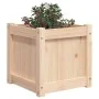 Jardinera madera maciza de pino 40x40x40 cm de , Maceteros y jardineras - Ref: Foro24-837404, Precio: 38,78 €, Descuento: %