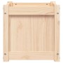 Jardinera madera maciza de pino 40x40x40 cm de , Maceteros y jardineras - Ref: Foro24-837404, Precio: 39,19 €, Descuento: %