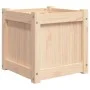Jardinera madera maciza de pino 40x40x40 cm de , Maceteros y jardineras - Ref: Foro24-837404, Precio: 38,78 €, Descuento: %