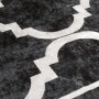 Alfombra lavable antideslizante negro y blanco Ø 120 cm de , Alfombras - Ref: Foro24-136608, Precio: 23,03 €, Descuento: %