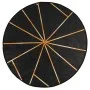 Alfombra lavable antideslizante negro y dorado Ø 120 cm de , Alfombras - Ref: Foro24-136620, Precio: 32,17 €, Descuento: %