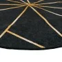Alfombra lavable antideslizante negro y dorado Ø 120 cm de , Alfombras - Ref: Foro24-136620, Precio: 32,17 €, Descuento: %