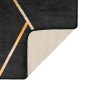 Alfombra lavable antideslizante negro y dorado 120x180 cm de , Alfombras - Ref: Foro24-136617, Precio: 37,38 €, Descuento: %