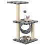 Rascador para gatos con poste de sisal 65 cm huellas gris de vidaXL, Mobiliario para gatos - Ref: Foro24-170547, Precio: 43,0...