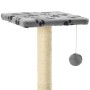 Rascador para gatos con poste de sisal 65 cm huellas gris de vidaXL, Mobiliario para gatos - Ref: Foro24-170547, Precio: 43,0...