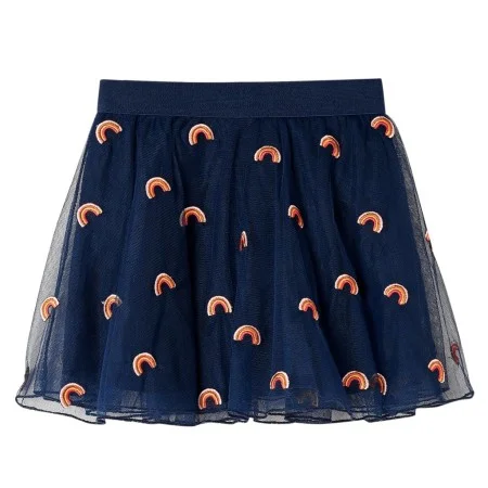 Falda infantil con tul azul marino 128 de , Pantalones de niños - Ref: Foro24-14302, Precio: 11,29 €, Descuento: %
