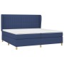 Cama box spring con colchón tela azul 200x200 cm de , Camas y somieres - Ref: Foro24-3128715, Precio: 665,89 €, Descuento: %