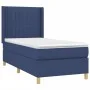 Box spring bed with blue fabric mattress 100x200 cm by , Beds and slatted bases - Ref: Foro24-3132135, Price: 345,96 €, Disco...