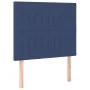 Box spring bed with blue fabric mattress 100x200 cm by , Beds and slatted bases - Ref: Foro24-3132135, Price: 345,96 €, Disco...
