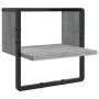 Estantes pared con barras 4 pzas madera ingeniería gris Sonoma de , Estantes y estanterías - Ref: Foro24-836311, Precio: 48,1...
