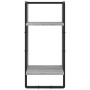 Estantes pared con barras 4 pzas madera ingeniería gris Sonoma de , Estantes y estanterías - Ref: Foro24-836311, Precio: 48,1...