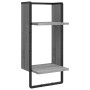Estantes pared con barras 4 pzas madera ingeniería gris Sonoma de , Estantes y estanterías - Ref: Foro24-836311, Precio: 48,1...