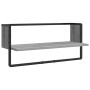 Estantes pared con barras 4 pzas madera ingeniería gris Sonoma de , Estantes y estanterías - Ref: Foro24-836311, Precio: 48,1...