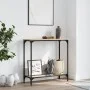 Engineered wood Sonoma oak console table 75x30.5x75 cm by , Side tables - Ref: Foro24-837708, Price: 39,41 €, Discount: %