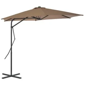 Gartenschirm mit Stahlmast 300 cm taupe von vidaXL, Sonnenschirme - Ref: Foro24-44888, Preis: 126,42 €, Rabatt: %
