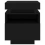 Mesitas de noche con luces LED 2 unidades negro 40x39x48,5 cm de , Mesitas de noche - Ref: Foro24-836787, Precio: 95,58 €, De...