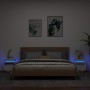 Mesitas de noche con luces LED 2 unidades blanco 40x39x48,5 cm de , Mesitas de noche - Ref: Foro24-836785, Precio: 100,56 €, ...
