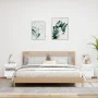 Mesitas de noche con luces LED 2 unidades blanco 40x39x48,5 cm de , Mesitas de noche - Ref: Foro24-836785, Precio: 97,11 €, D...