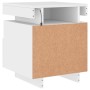 Mesitas de noche con luces LED 2 unidades blanco 40x39x48,5 cm de , Mesitas de noche - Ref: Foro24-836785, Precio: 100,56 €, ...
