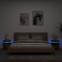 Mesitas de noche con luces LED 2 uds roble ahumado 40x39x48,5cm de , Mesitas de noche - Ref: Foro24-836793, Precio: 86,25 €, ...