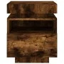 Mesitas de noche con luces LED 2 uds roble ahumado 40x39x48,5cm de , Mesitas de noche - Ref: Foro24-836793, Precio: 88,57 €, ...