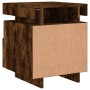 Mesitas de noche con luces LED 2 uds roble ahumado 40x39x48,5cm de , Mesitas de noche - Ref: Foro24-836793, Precio: 86,25 €, ...