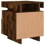 Mesitas de noche con luces LED 2 uds roble ahumado 40x39x48,5cm de , Mesitas de noche - Ref: Foro24-836793, Precio: 88,57 €, ...