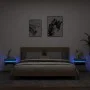 Mesitas de noche con luces LED 2 uds gris hormigón 40x39x48,5cm de , Mesitas de noche - Ref: Foro24-836791, Precio: 94,34 €, ...