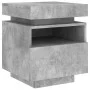 Mesitas de noche con luces LED 2 uds gris hormigón 40x39x48,5cm de , Mesitas de noche - Ref: Foro24-836791, Precio: 94,34 €, ...