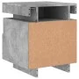 Mesitas de noche con luces LED 2 uds gris hormigón 40x39x48,5cm de , Mesitas de noche - Ref: Foro24-836791, Precio: 94,34 €, ...