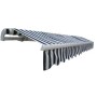 Toldo plegable motorizado 400 cm azul y blanco de vidaXL, Toldos - Ref: Foro24-275553, Precio: 555,56 €, Descuento: %