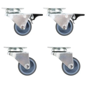 Ruedas dobles giratorias 4 unidades 50 mm de vidaXL, Manipulación de materiales - Ref: Foro24-143438, Precio: 22,08 €, Descue...