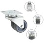 Ruedas dobles giratorias 4 unidades 50 mm de vidaXL, Manipulación de materiales - Ref: Foro24-143438, Precio: 22,08 €, Descue...