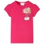 Camiseta infantil rosa chillón 128 de , Camisetas para niños - Ref: Foro24-11027, Precio: 9,24 €, Descuento: %