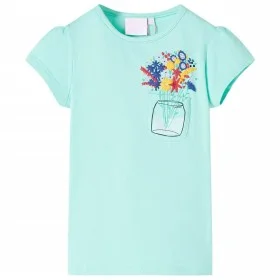 Camiseta infantil verde menta claro 116 de , Camisetas para niños - Ref: Foro24-11031, Precio: 8,32 €, Descuento: %