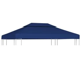 Toldo de cenador 2 niveles 310 g/m² 4x3 m azul de vidaXL, Cubiertas para carpas y cenadores - Ref: Foro24-44759, Precio: 77,4...