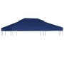 Toldo de cenador 2 niveles 310 g/m² 4x3 m azul de vidaXL, Cubiertas para carpas y cenadores - Ref: Foro24-44759, Precio: 78,8...