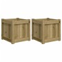 Jardineras de exterior 2 unidades madera impregnada de pino de , Maceteros y jardineras - Ref: Foro24-837413, Precio: 97,47 €...