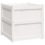Jardinera madera maciza de pino blanco 60x60x60 cm de , Maceteros y jardineras - Ref: Foro24-837426, Precio: 78,49 €, Descuen...