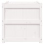 Jardinera madera maciza de pino blanco 60x60x60 cm de , Maceteros y jardineras - Ref: Foro24-837426, Precio: 79,30 €, Descuen...