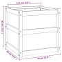 Jardinera de madera maciza de pino 60x60x60 cm de , Maceteros y jardineras - Ref: Foro24-837424, Precio: 81,05 €, Descuento: %