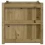 Jardinera de madera maciza de pino impregnada 60x60x60 cm de , Maceteros y jardineras - Ref: Foro24-837432, Precio: 89,43 €, ...