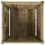 Jardinera de madera maciza de pino impregnada 60x60x60 cm de , Maceteros y jardineras - Ref: Foro24-837432, Precio: 89,43 €, ...