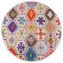 Alfombra lavable antideslizante multicolor Ø 120 cm de , Alfombras - Ref: Foro24-136584, Precio: 32,40 €, Descuento: %