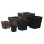 Conjunto de arriates 3 piezas jacinto de agua marrón de vidaXL, Maceteros y jardineras - Ref: Foro24-45572, Precio: 63,83 €, ...