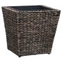 Conjunto de arriates 3 piezas jacinto de agua marrón de vidaXL, Maceteros y jardineras - Ref: Foro24-45572, Precio: 63,83 €, ...