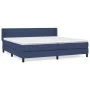 Box spring bed with blue fabric mattress 200x200 cm by , Beds and slatted bases - Ref: Foro24-3129903, Price: 584,36 €, Disco...